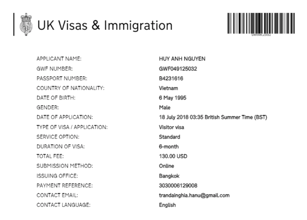 Hướng dẫn chi tiết hồ sơ xin visa đi Anh