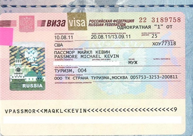 Visa đi Nga
