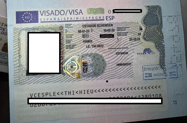 Visa Tây Ban Nha ngắn hạn